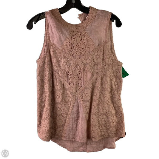 Top Sleeveless By Umgee In Pink, Size: S