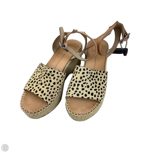 Sandals Heels Platform By Dolce Vita In Animal Print, Size: 8