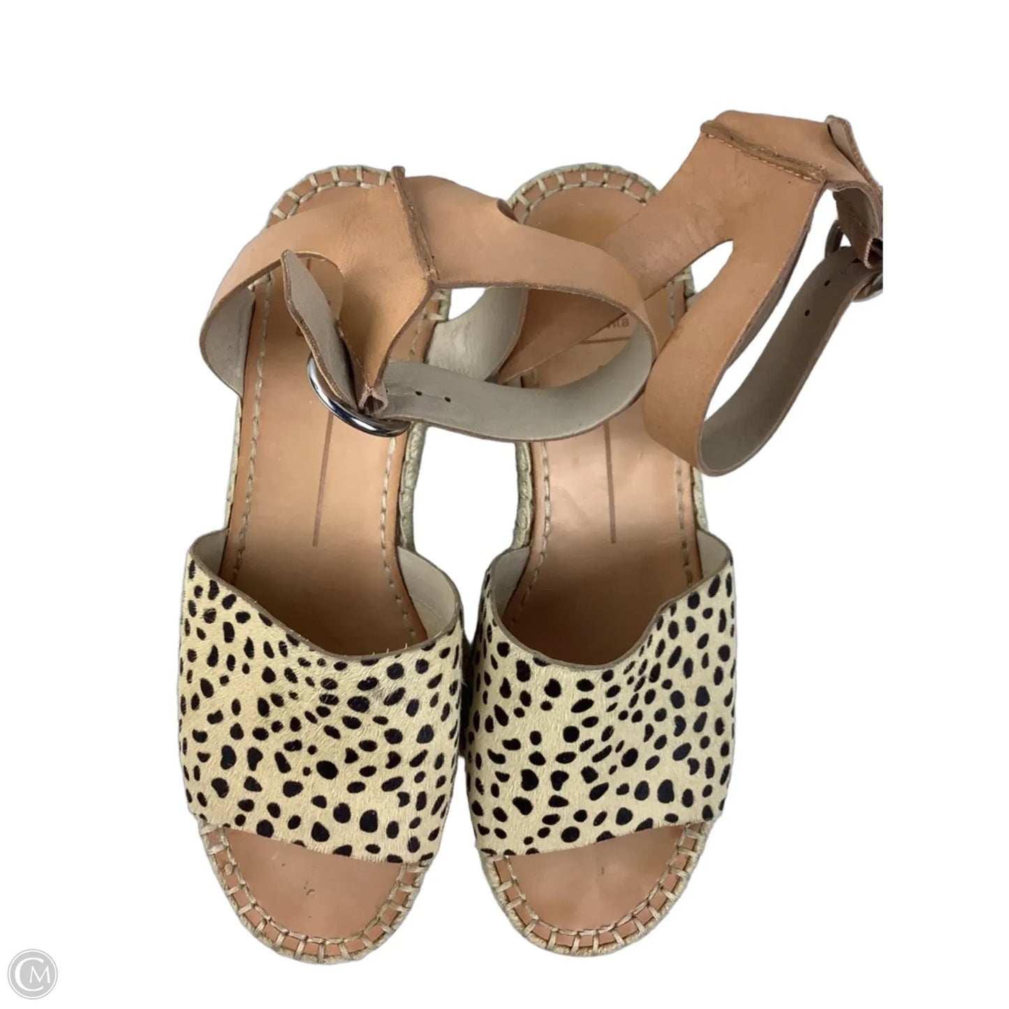 Sandals Heels Platform By Dolce Vita In Animal Print, Size: 8