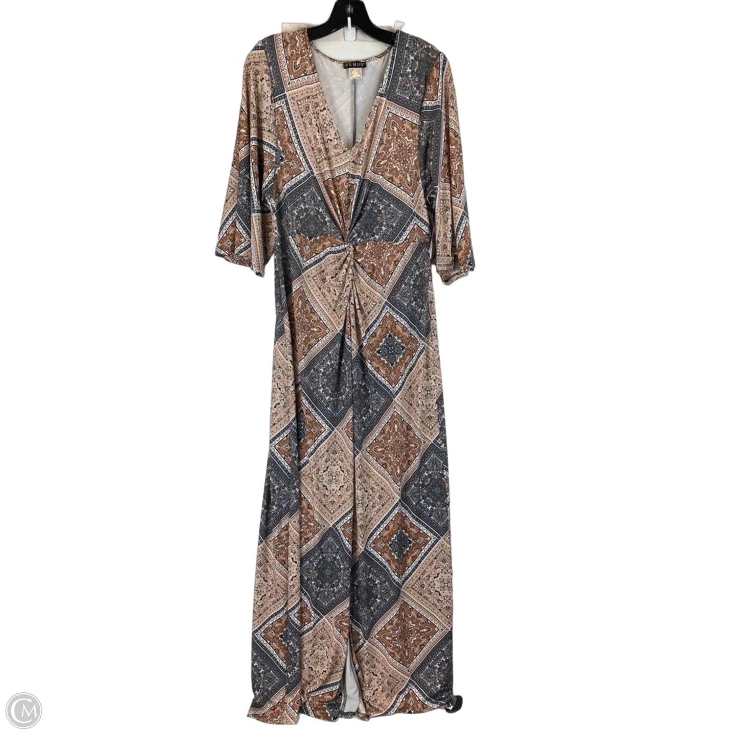 Dress Casual Maxi By Venus In Tan, Size: M