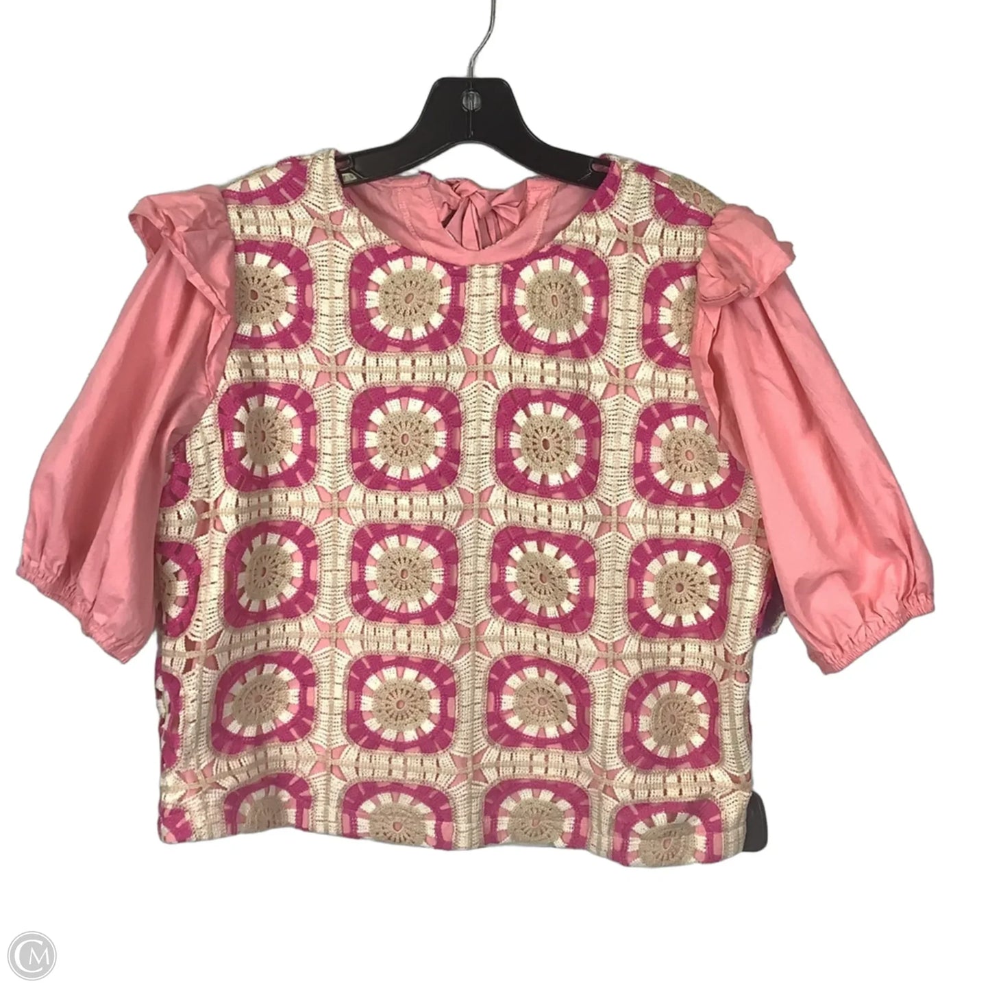 Top Short Sleeve By Clothes Mentor In Pink, Size: L