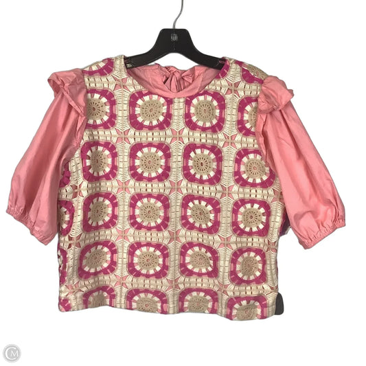 Top Short Sleeve By Clothes Mentor In Pink, Size: L