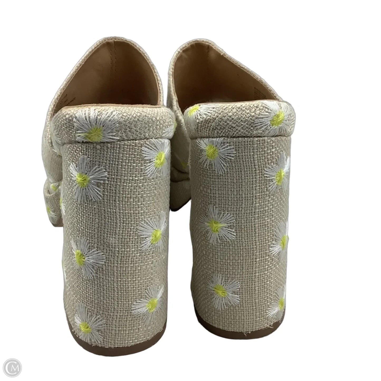 Sandals Heels Platform By Jf In Floral Print, Size: 9