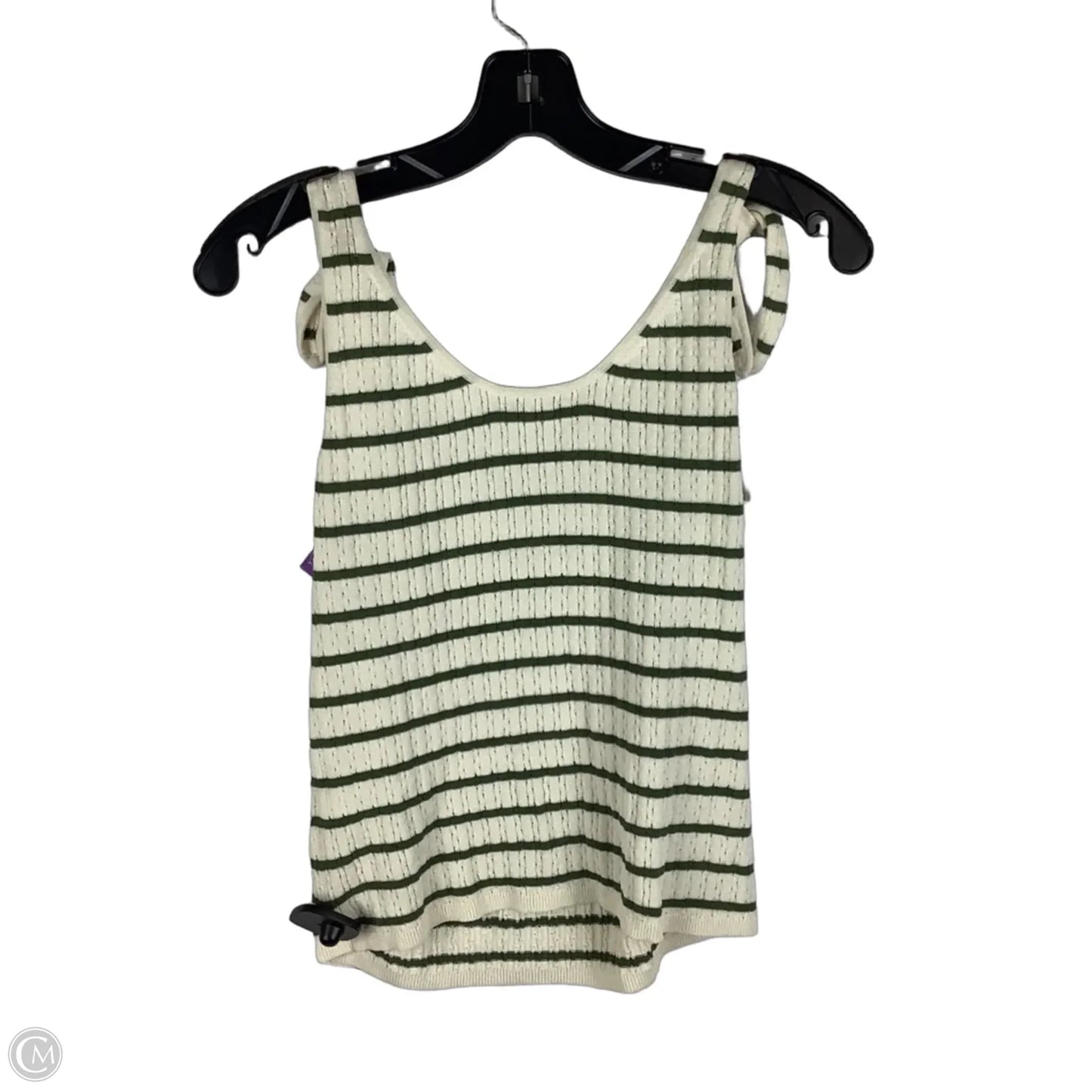 Top Sleeveless By Madewell In Striped Pattern, Size: M