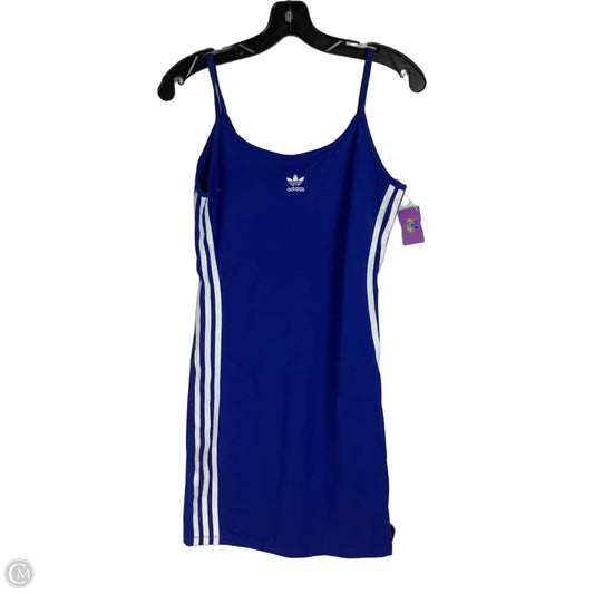 Athletic Dress By Adidas In Blue, Size: S