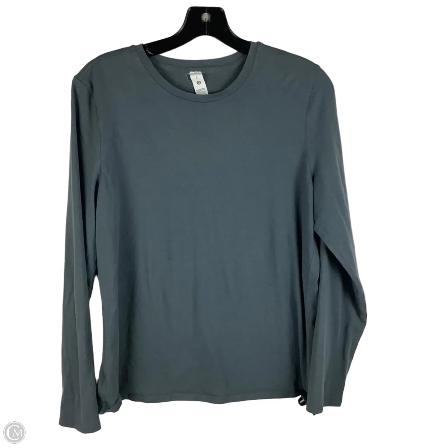 Athletic Top Long Sleeve Crewneck By Lululemon In Grey, Size: L