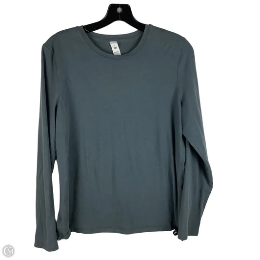 Athletic Top Long Sleeve Crewneck By Lululemon In Grey, Size: L