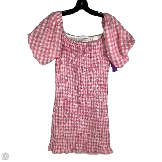 Dress Casual Short By Pink Lily In Pink, Size: S