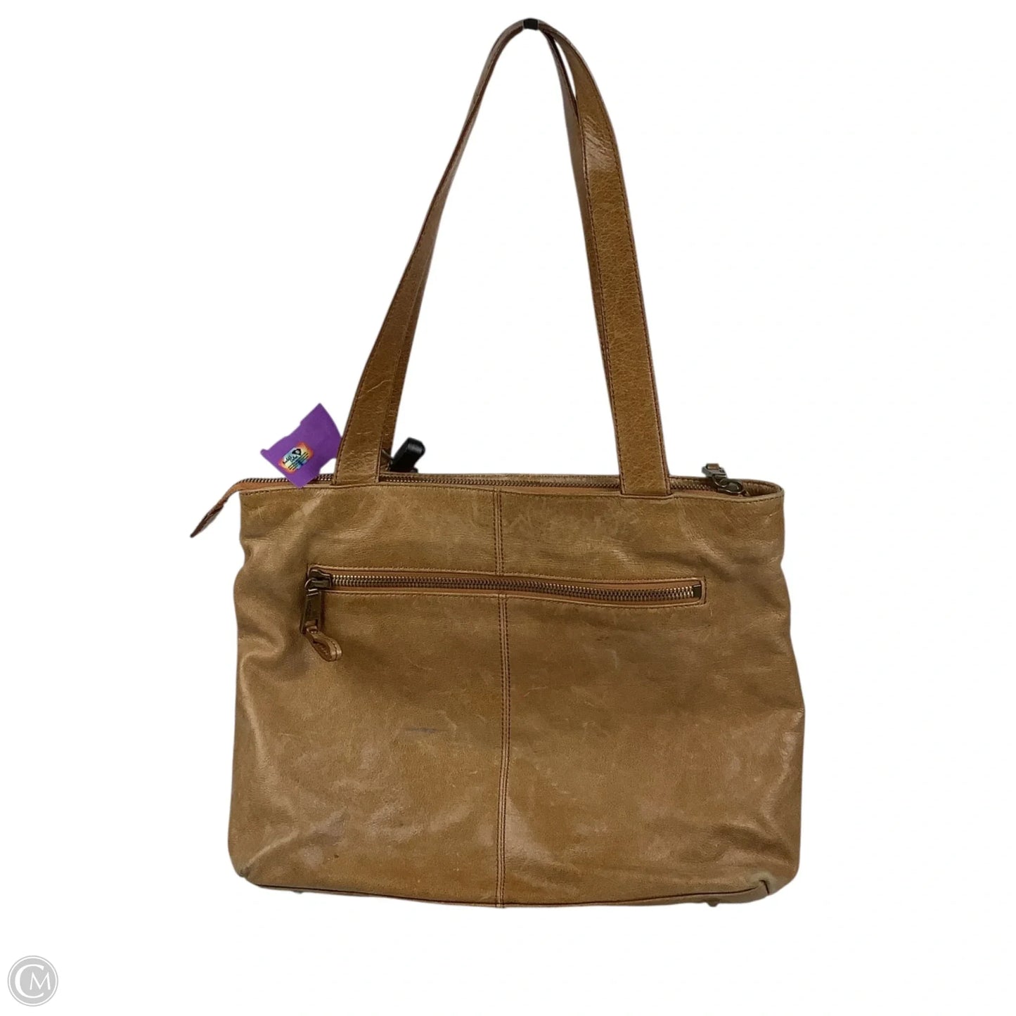 Handbag Leather By Hobo Intl, Size: Medium