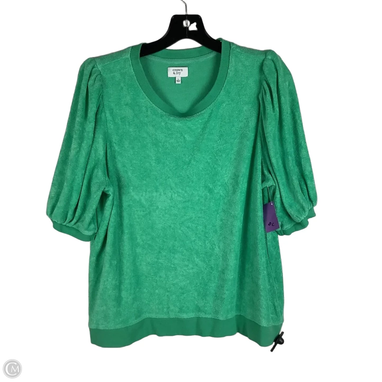 Top Short Sleeve By Crown And Ivy In Green, Size: L