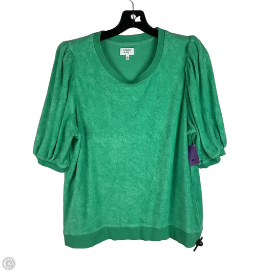 Top Short Sleeve By Crown And Ivy In Green, Size: L