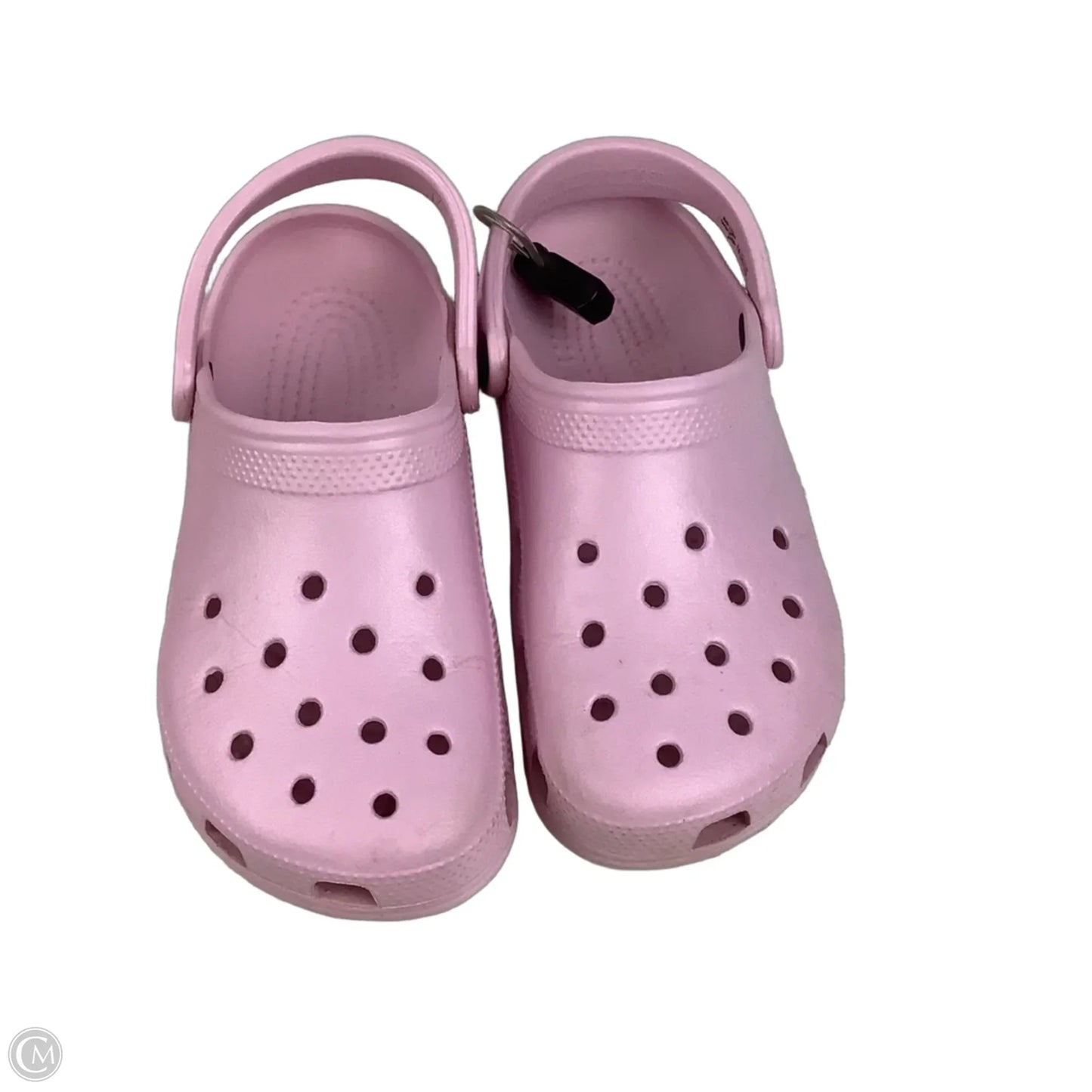 Sandals Flats By Crocs In Pink, Size: 8