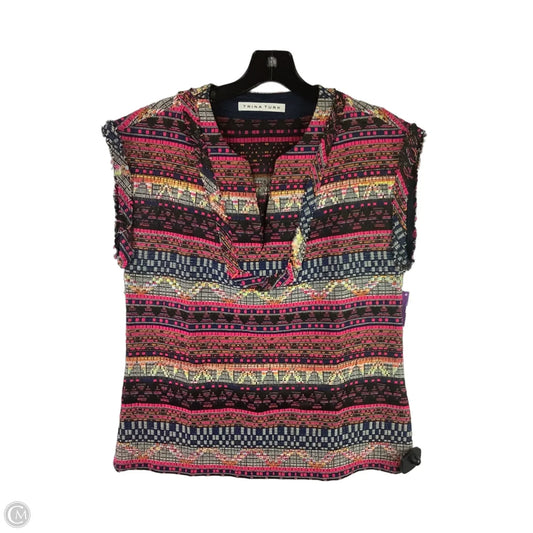 Top Short Sleeve By Trina Turk In Pink
