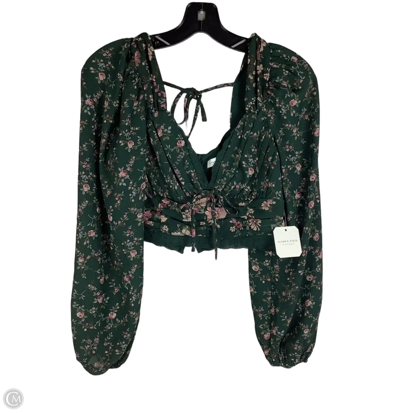 Top Long Sleeve By Altard State In Green, Size: S