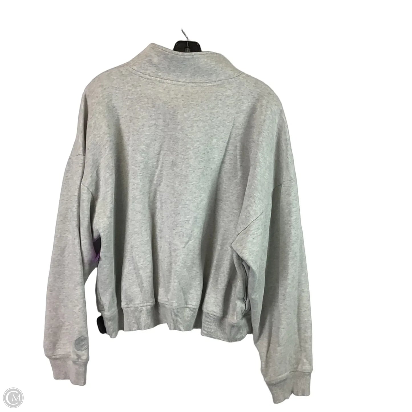 Sweatshirt Crewneck By Pink In Grey, Size: Xl