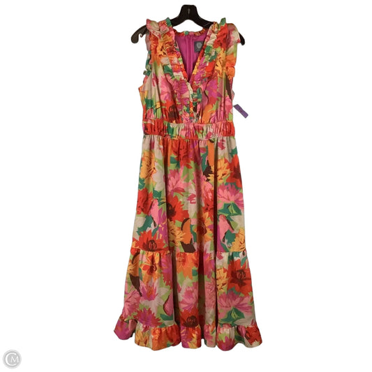 Dress Party Long By Vince Camuto In Floral Print, Size: M
