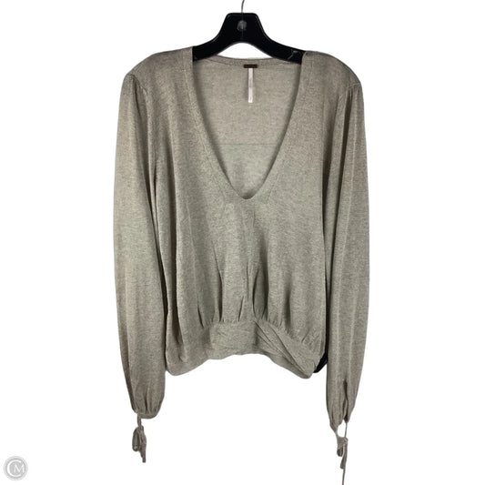 Top Long Sleeve By Free People In Cream, Size: S