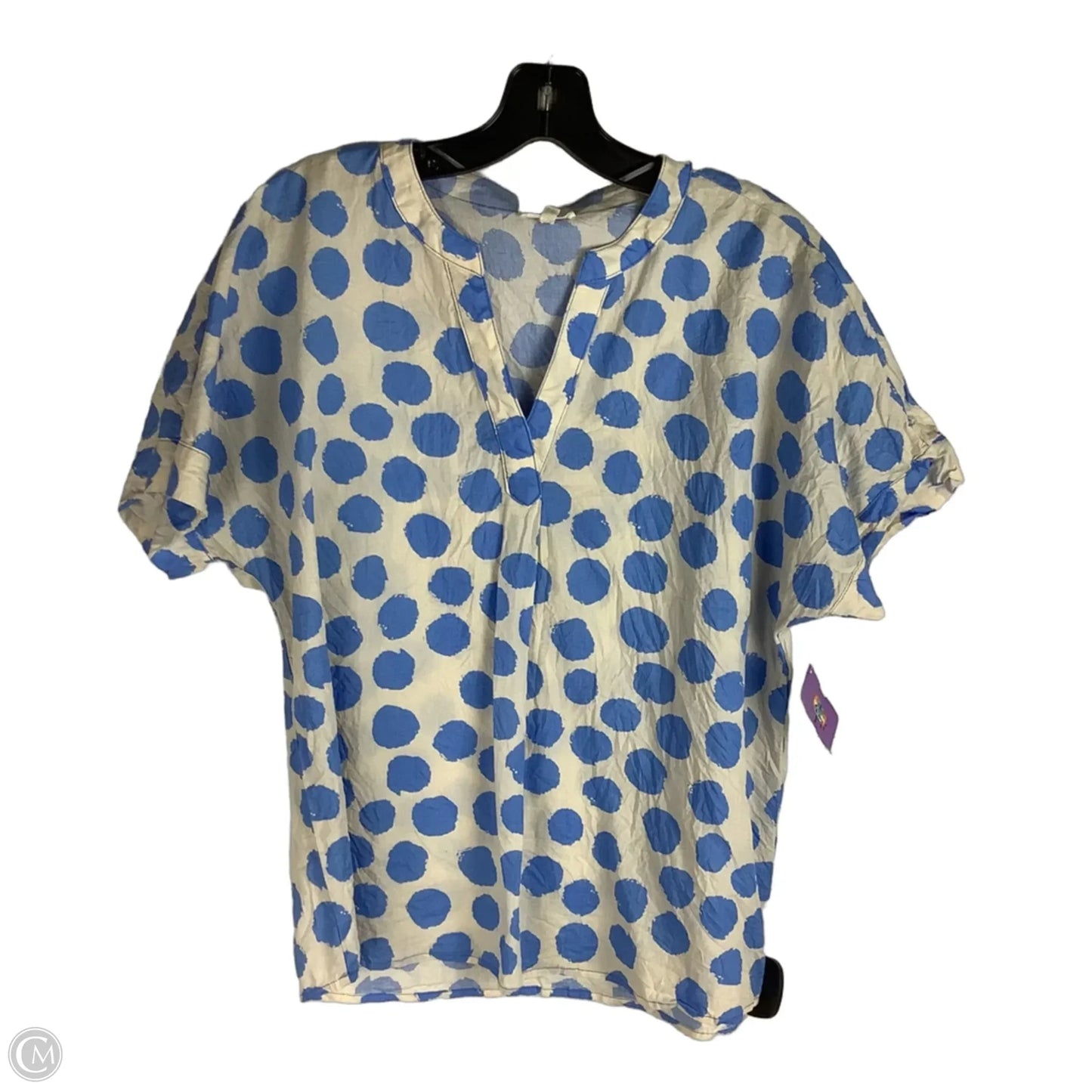 Top Short Sleeve By Jodifl In Blue, Size: S