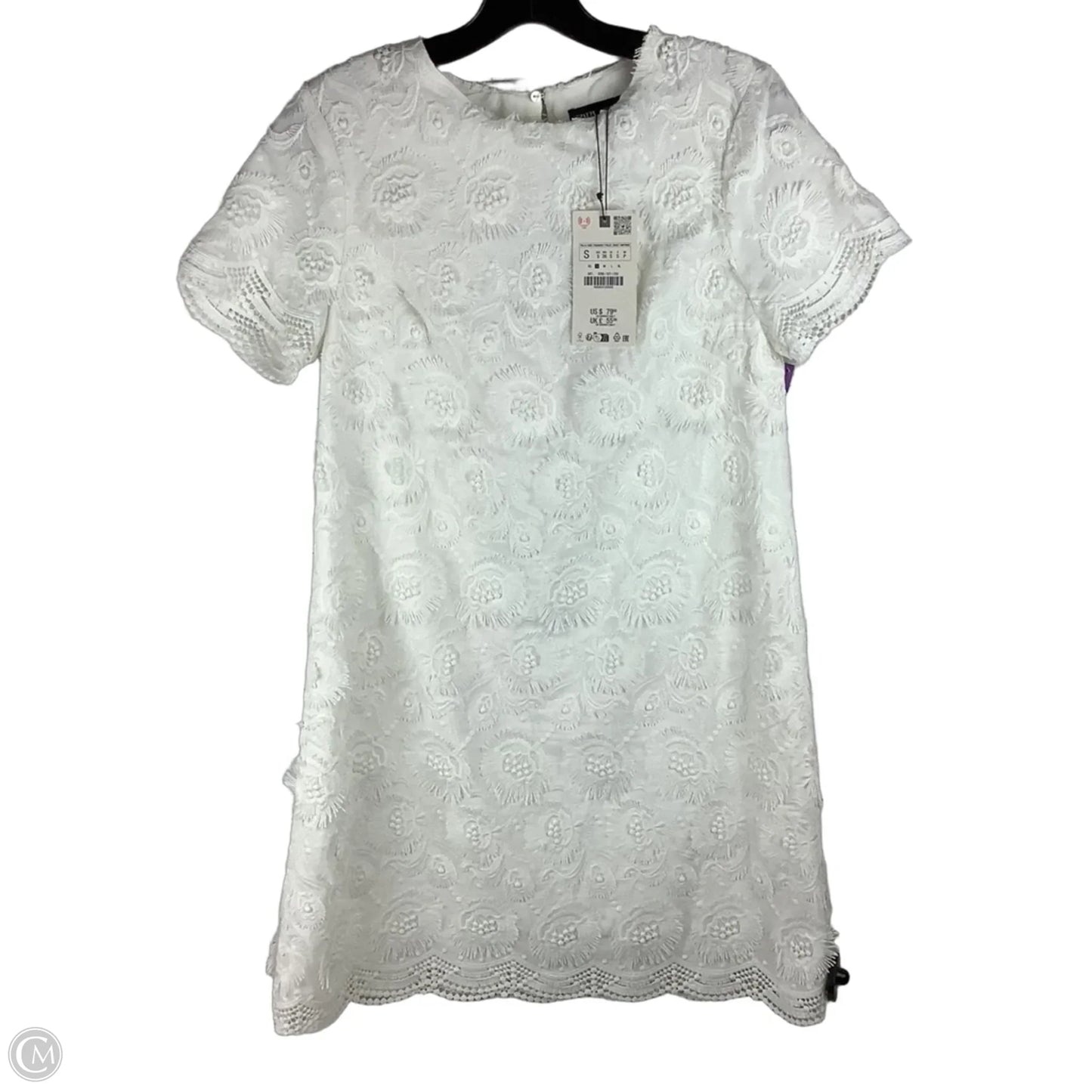 Dress Party Short By Zara In White, Size: S