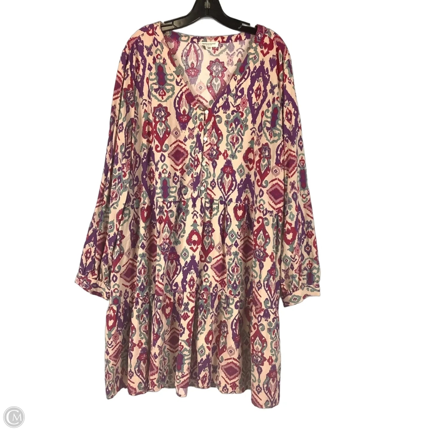 Dress Casual Short By Beachlunchlounge In Purple, Size: Xxl