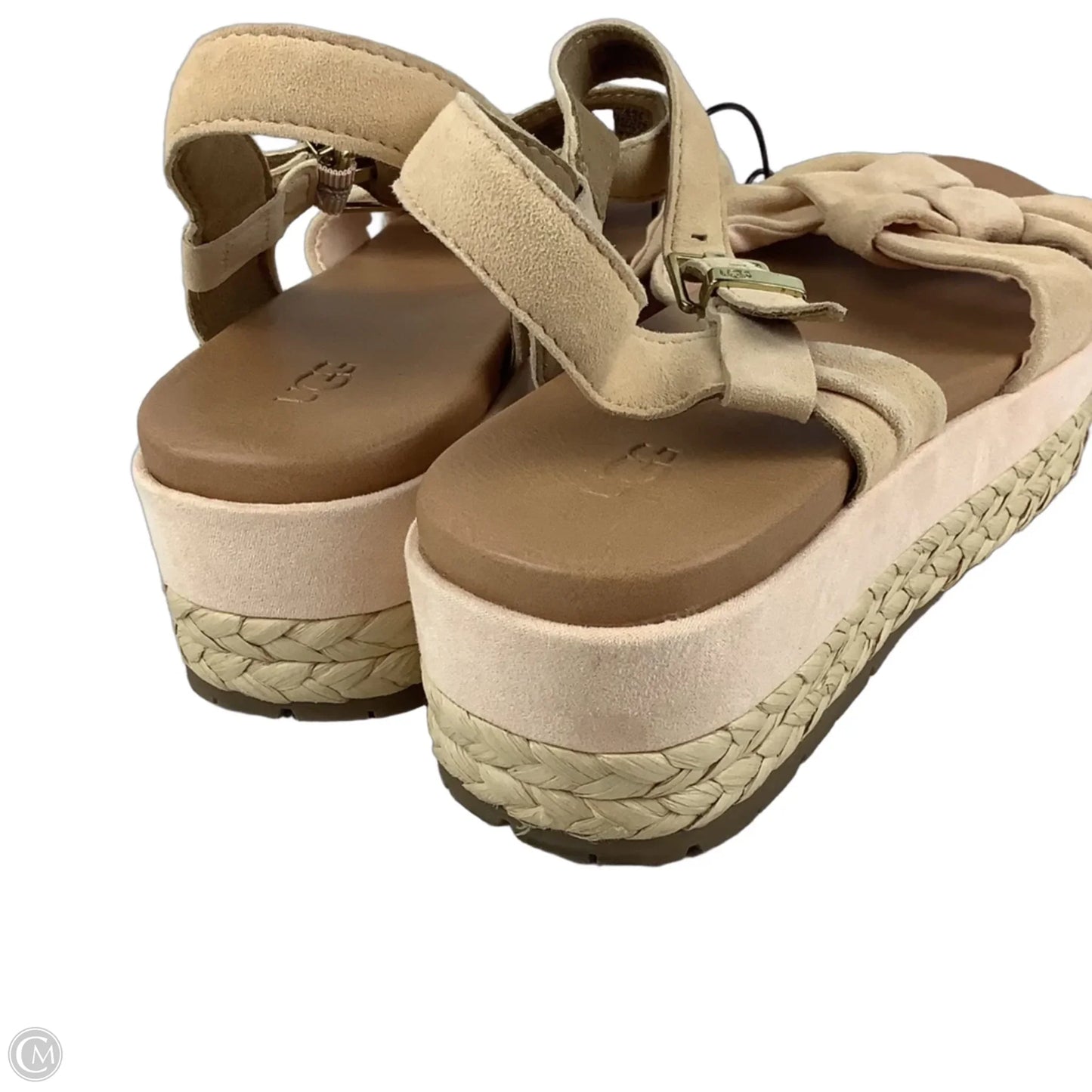 Sandals Designer By Ugg In Cream, Size: 10