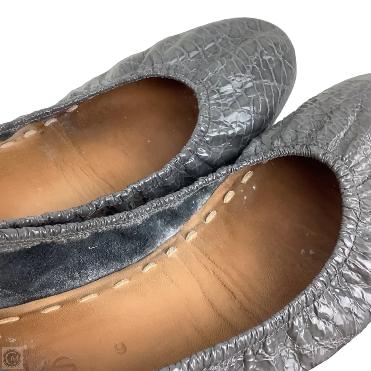 Shoes Flats By Tieks In Grey, Size: 9