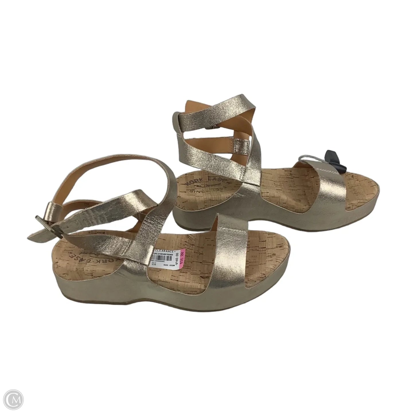 Sandals Heels Platform By Kork Ease In Tan, Size: 7