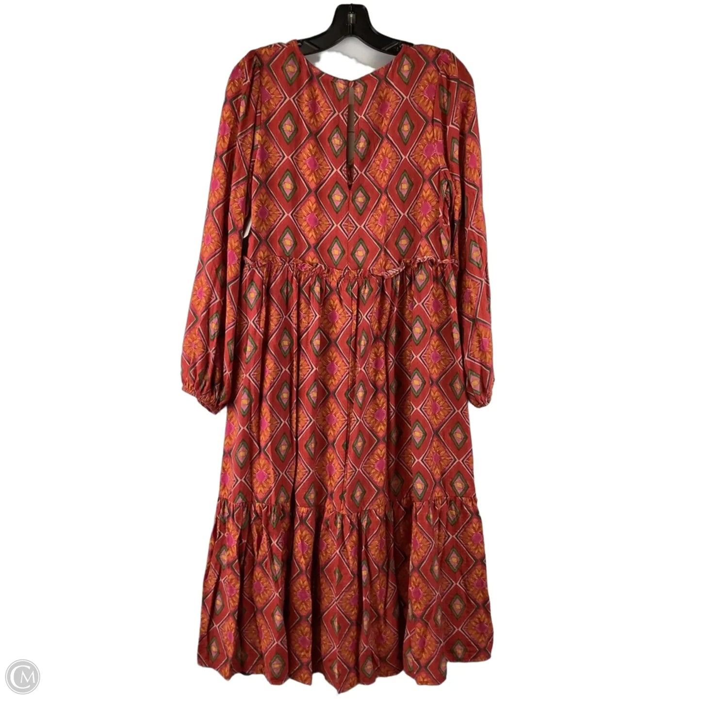 Dress Casual Midi By Oddi In Red, Size: S