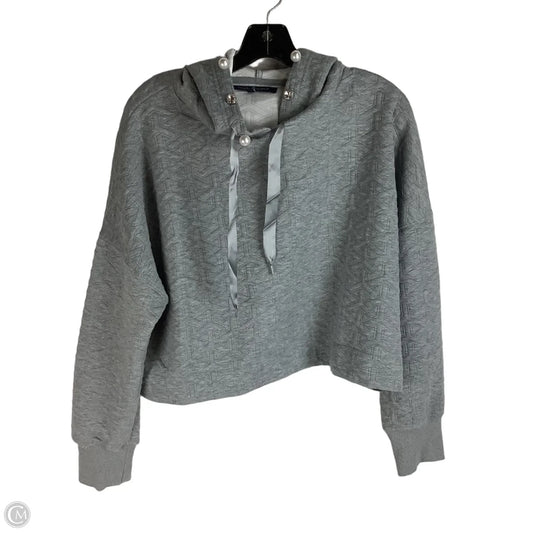 Sweatshirt Hoodie By Simply Southern In Grey, Size: M