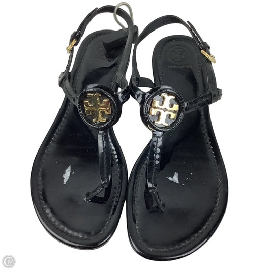 Sandals Designer By Tory Burch In Black, Size: 9