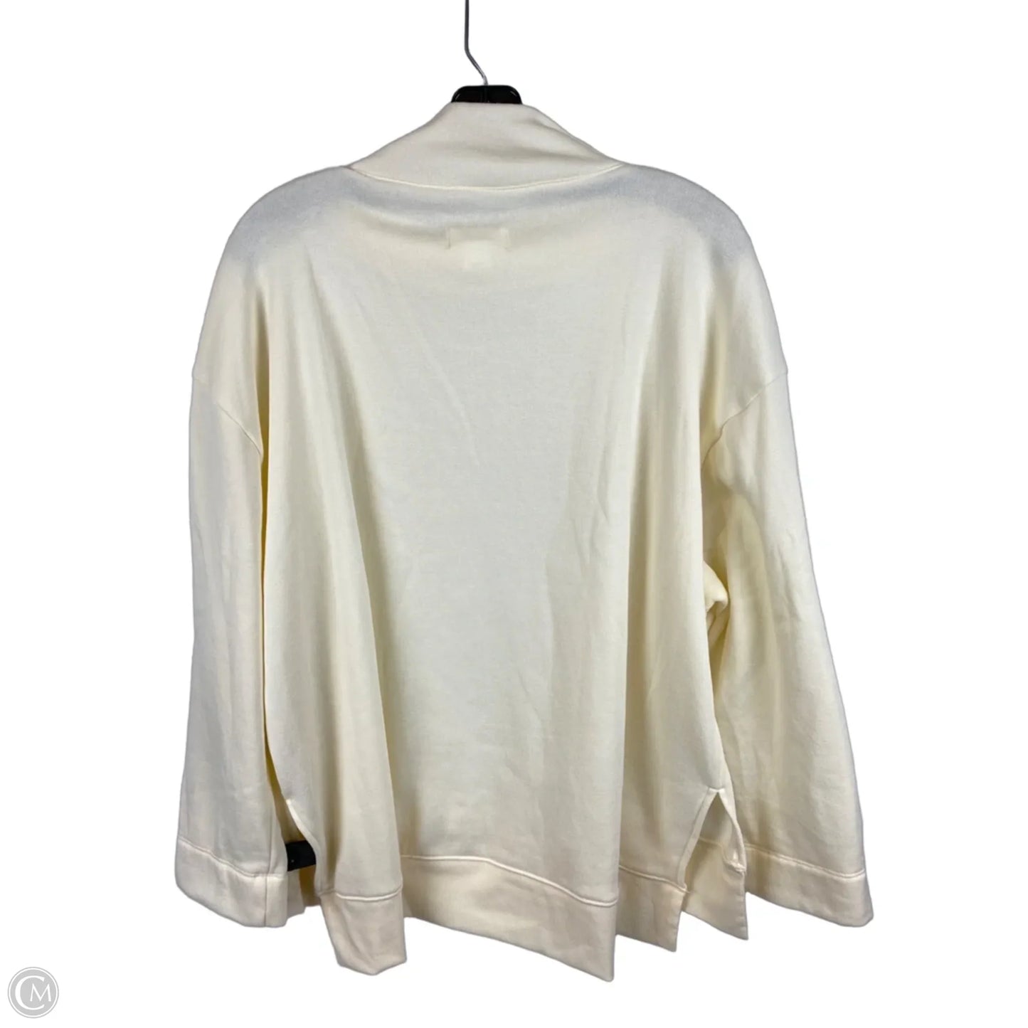 Sweatshirt Collar By Maeve In Cream, Size: S