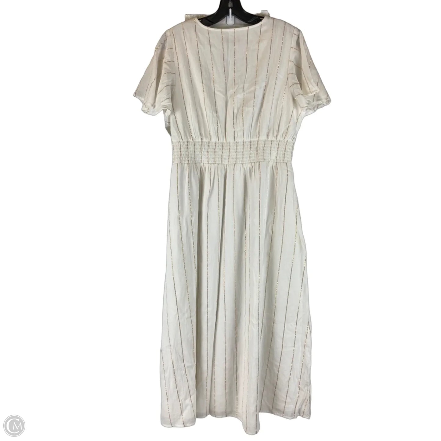 Dress Party Long By Loft In Cream, Size: L