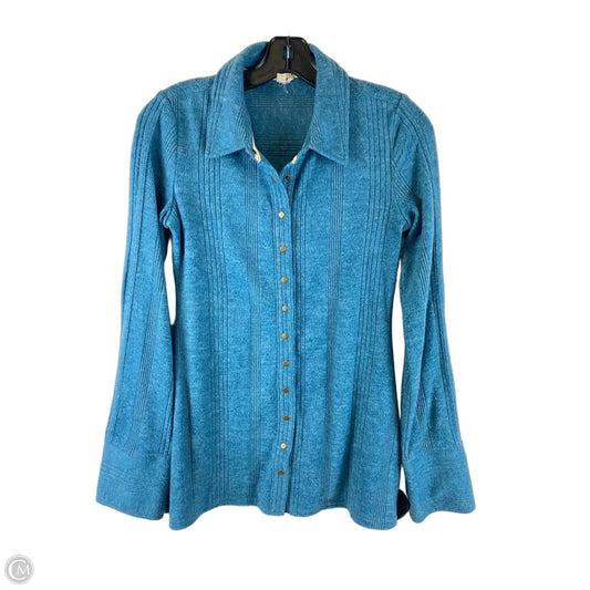 Top Long Sleeve By Pilcro In Blue, Size: Xs