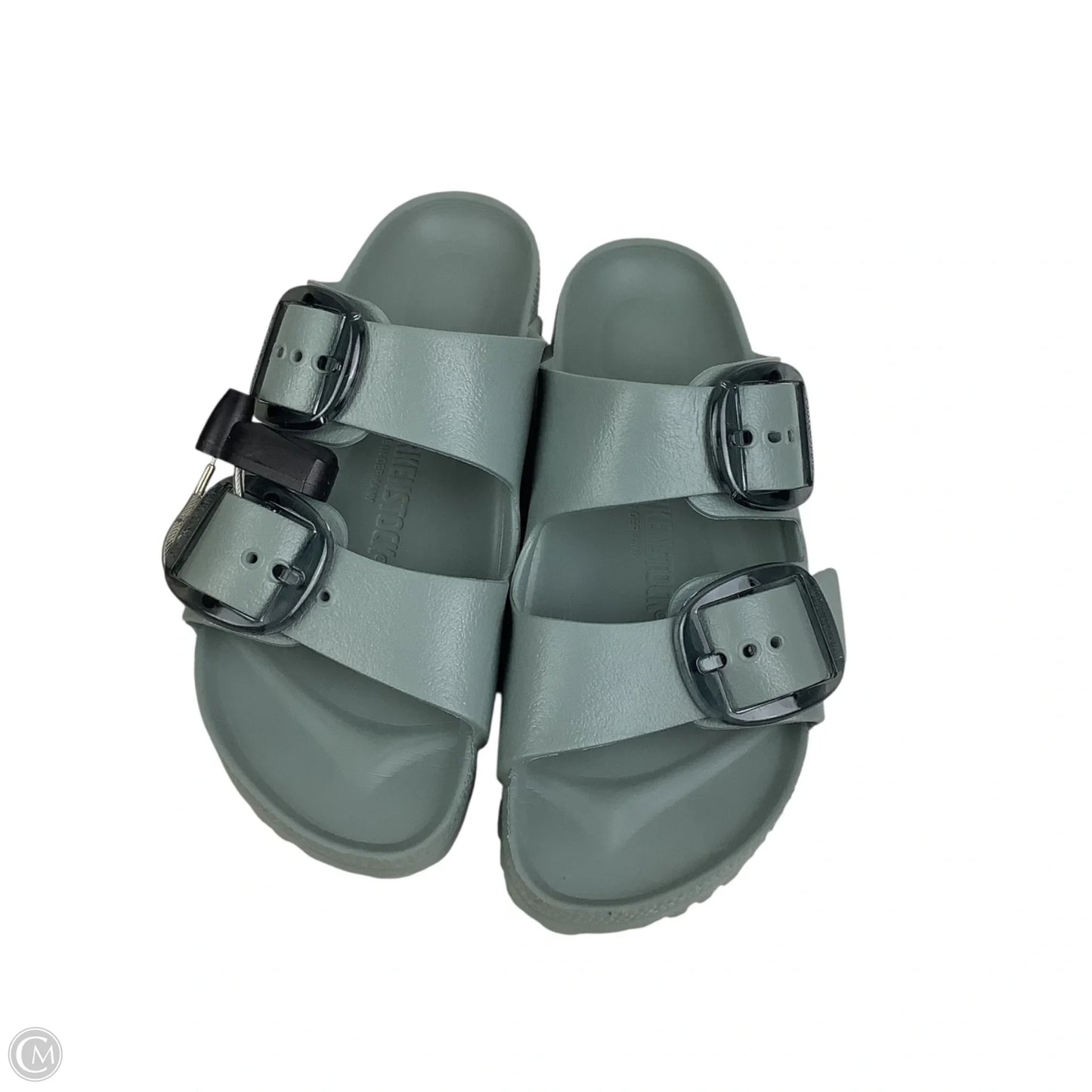 Sandals Flats By Birkenstock In Grey, Size: 5 (36)