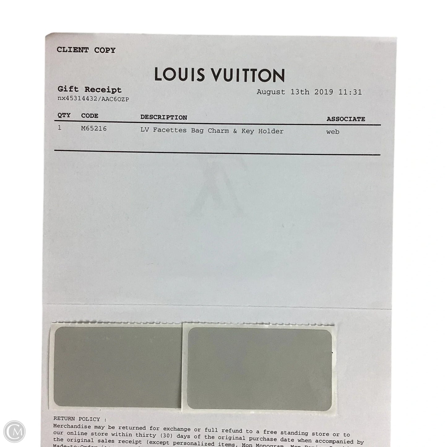 Key Chain Luxury Designer By Louis Vuitton