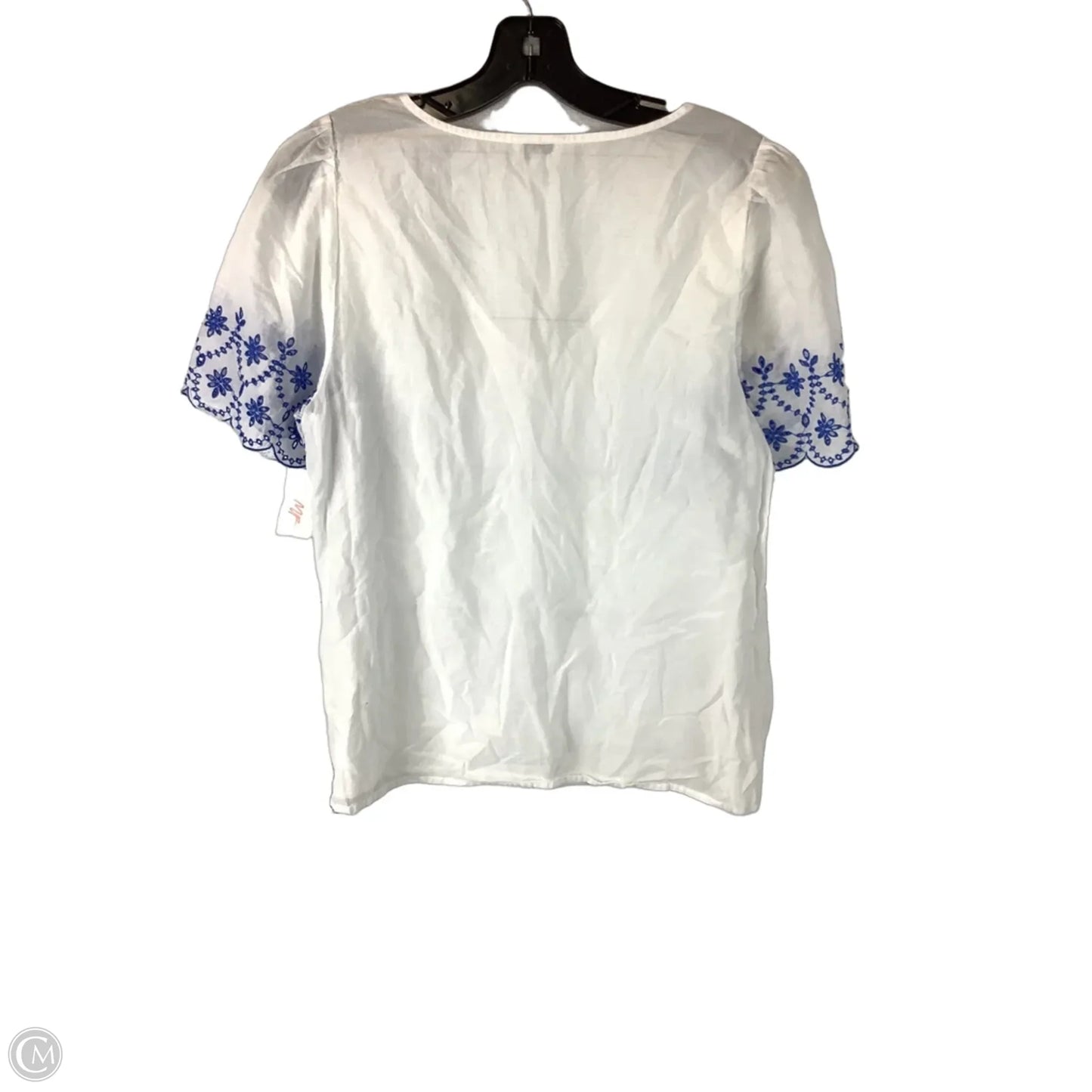 Top Short Sleeve By J. Crew In White, Size: M