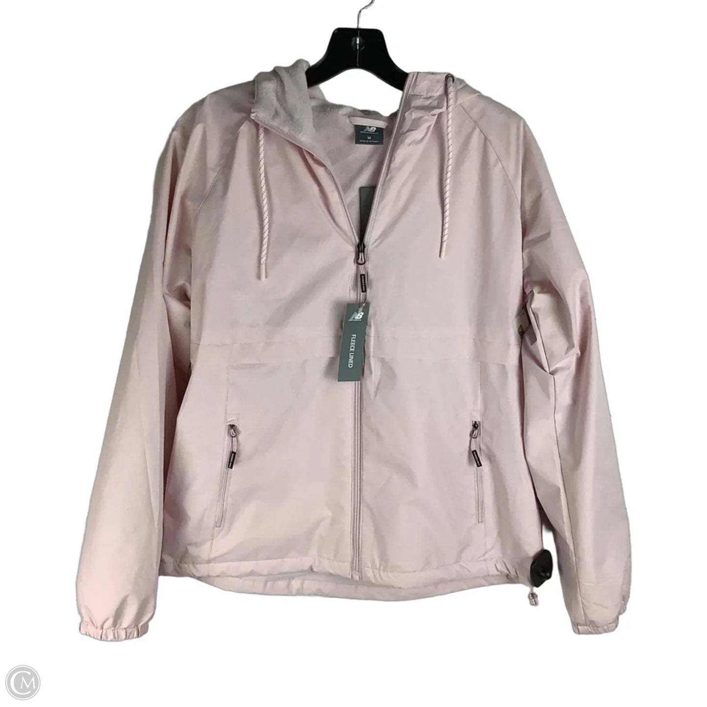 Jacket Windbreaker By New Balance In Pink, Size: M
