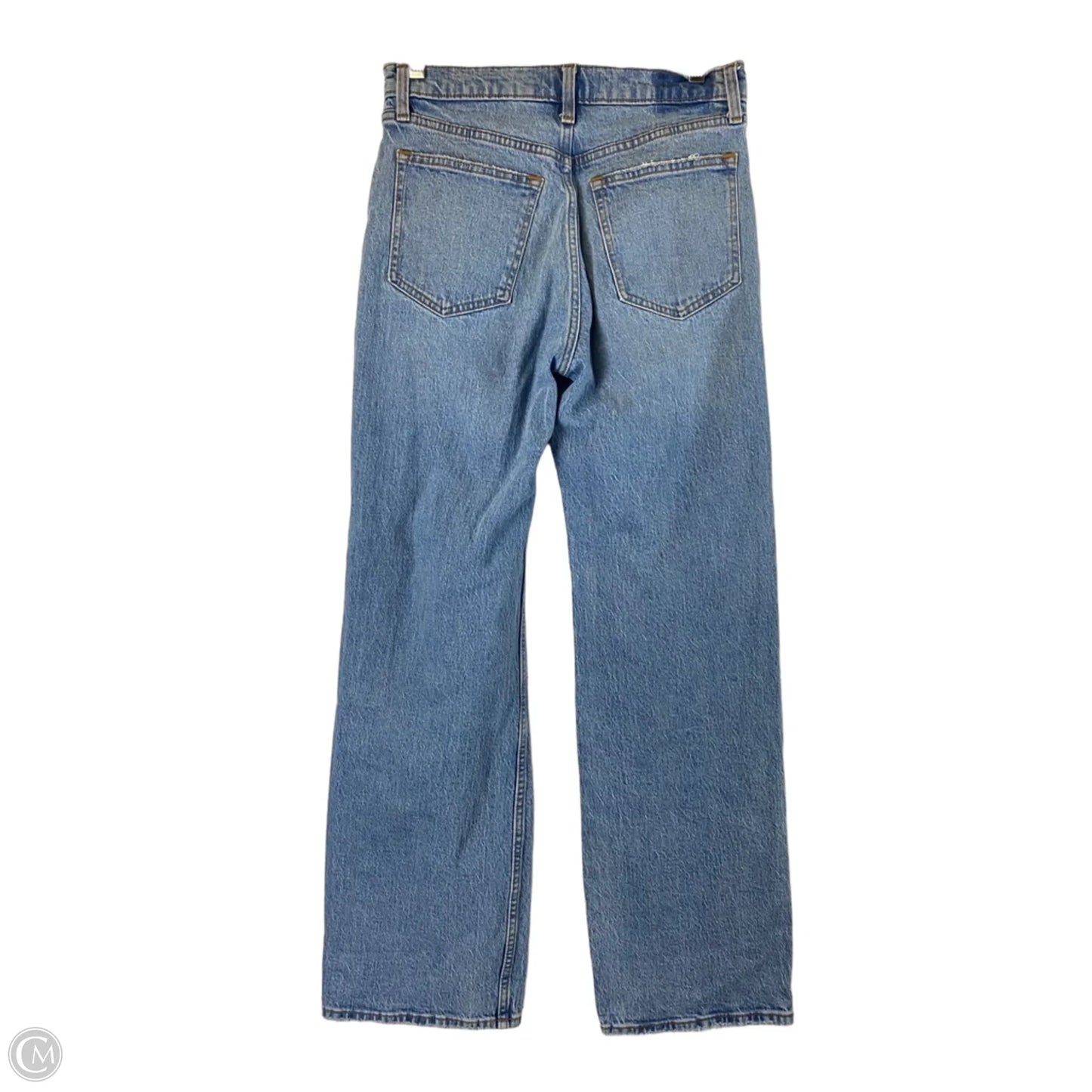 Jeans Straight By Abercrombie And Fitch In Blue Denim, Size: 4