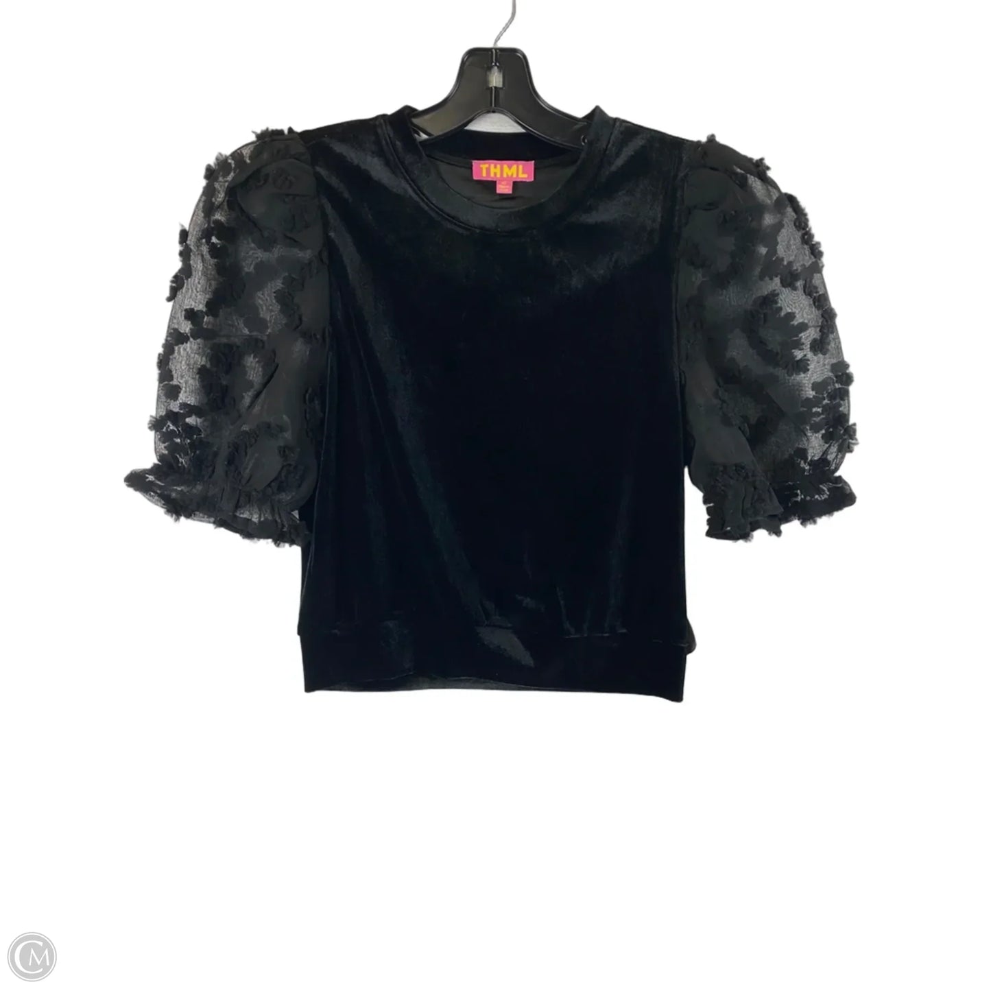 Top Short Sleeve By Thml In Black, Size: Xs