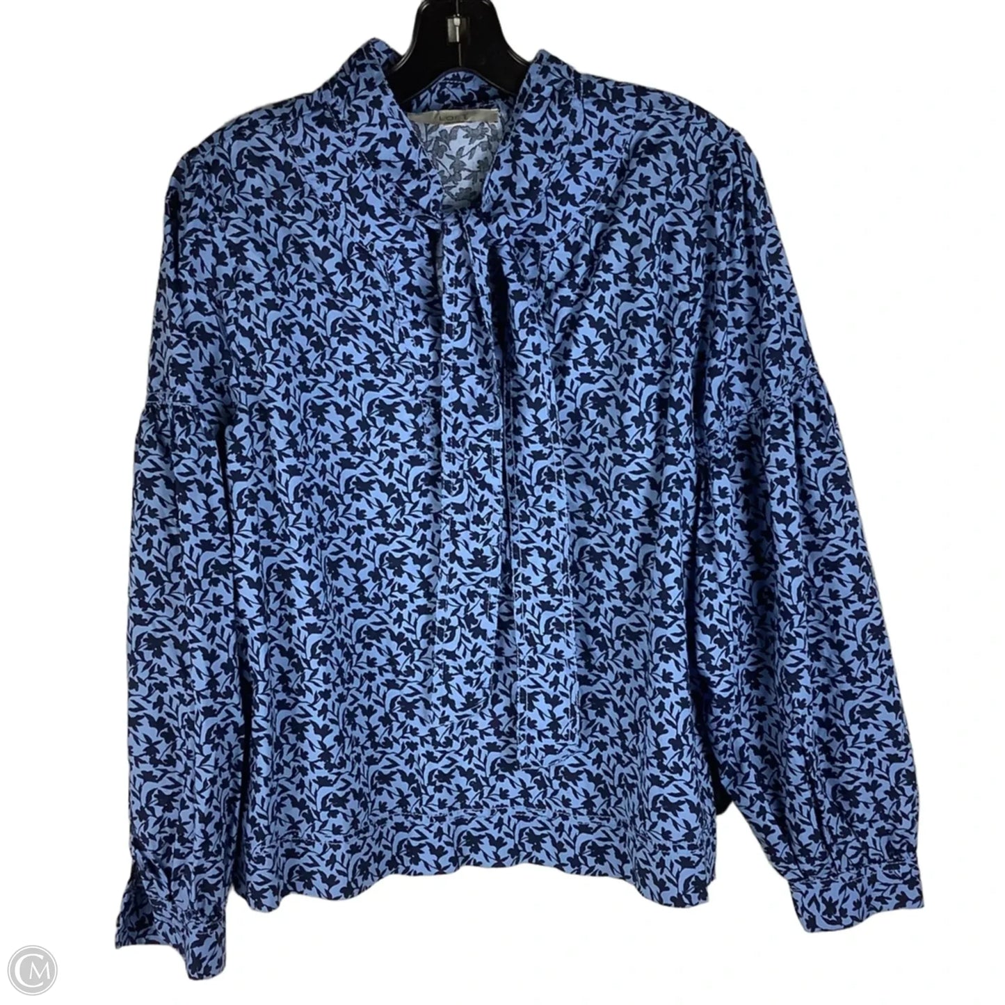 Top Long Sleeve By Loft In Blue, Size: M