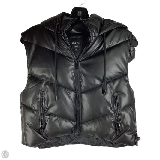 Vest Puffer & Quilted By Love Tree In Black, Size: S