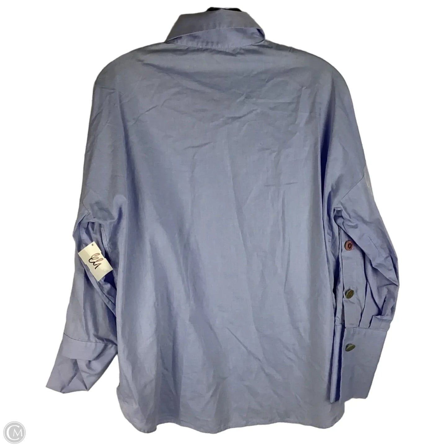 Top Long Sleeve By Vilagallo In Blue Size 36- estimated large
