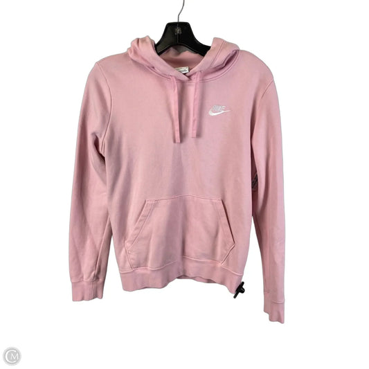 Sweatshirt Hoodie By Nike Apparel In Pink, Size: S