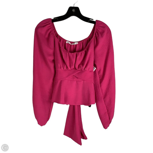 Top Long Sleeve By Altard State In Pink, Size: S