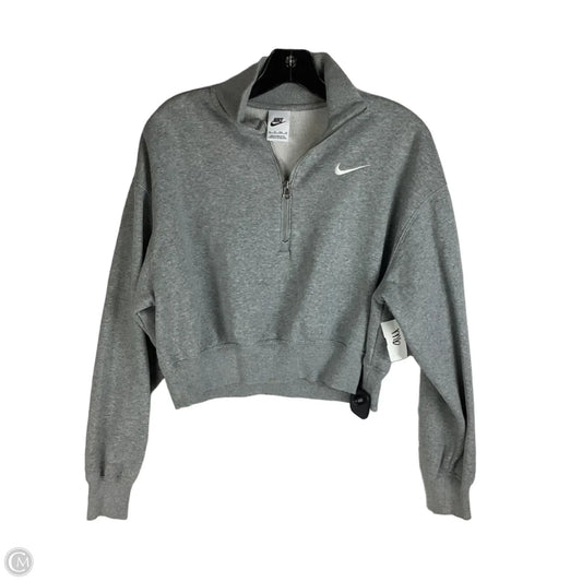 Sweatshirt Collar By Nike Apparel In Grey, Size: Xs