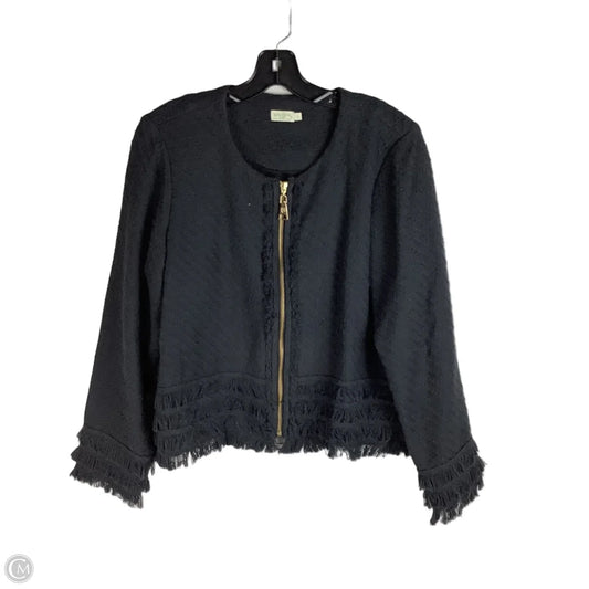 Jacket Designer By Spartina In Grey, Size: L