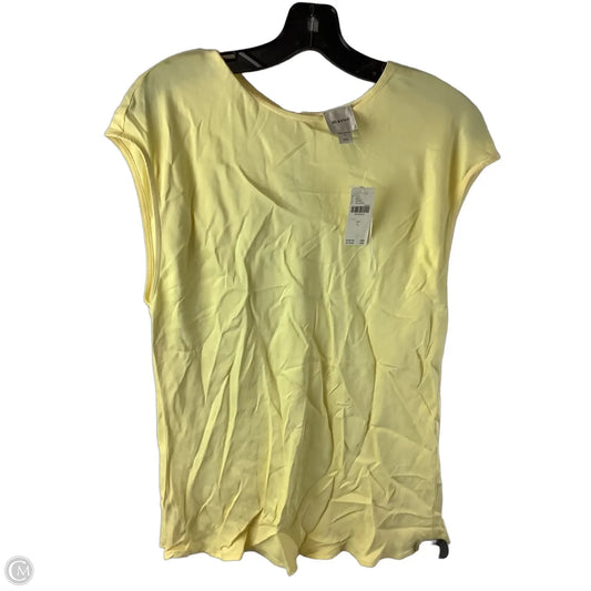 Top Sleeveless By Maeve In Yellow, Size: L