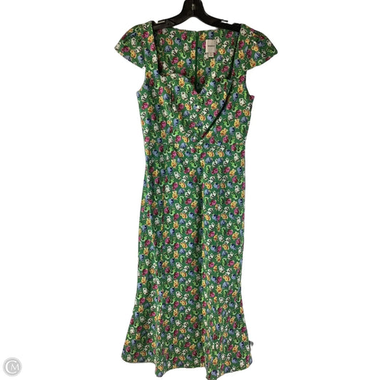 Dress Party Midi By Maeve In Green, Size: S