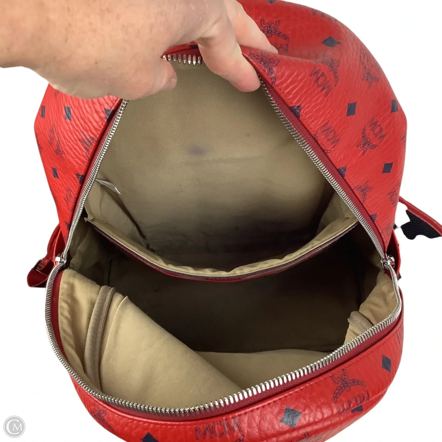 Backpack Luxury Designer By Mcm, Size: Large
