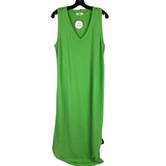 Green Dress Casual Maxi Entro, Size L